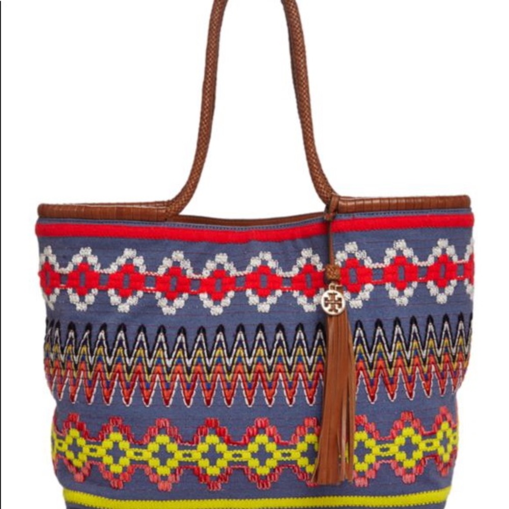 Tory Burch Taylor Embroidered tote